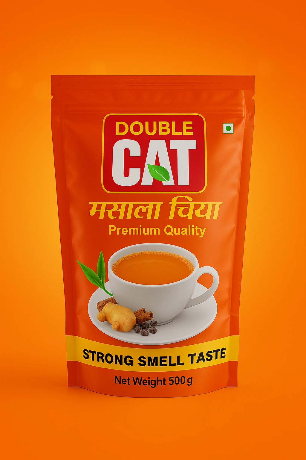 Double CAT Masala Tea 500g - Ashish Food Packaging
