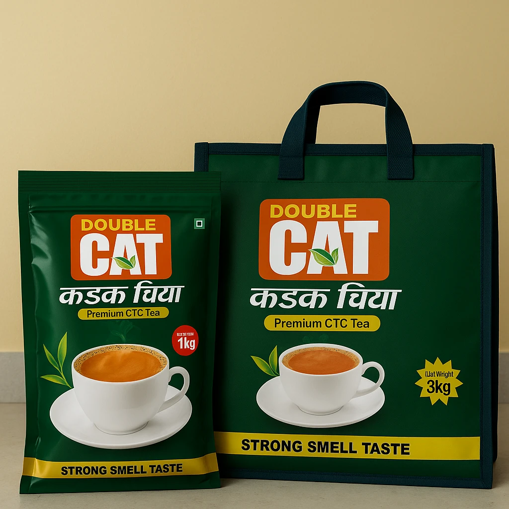 Double CAT Premium CTC Tea 3kg (Bulk packaging) - Ashish Food Packaging